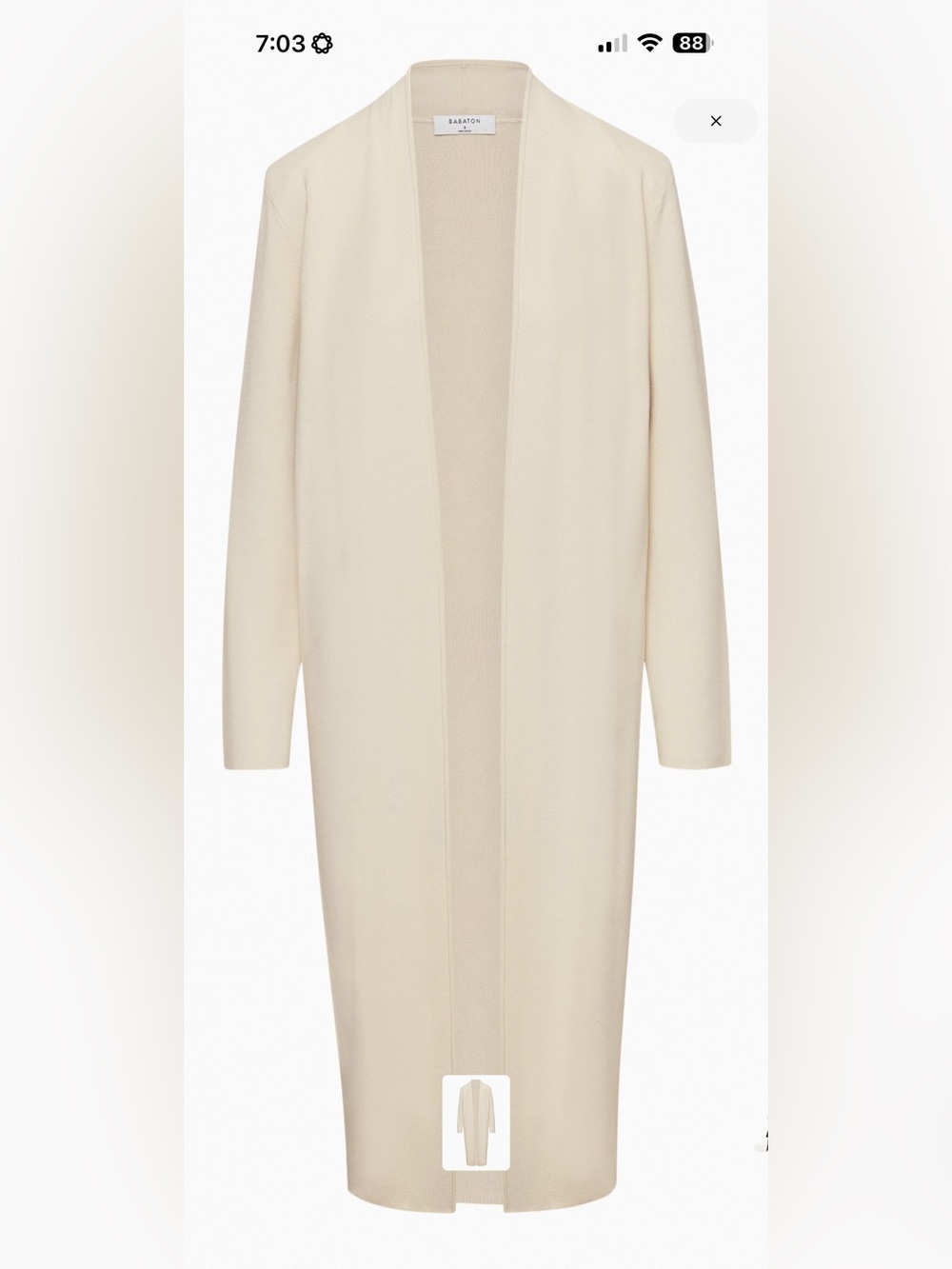 Babaton Orpheum Robe Open-Front Knit Sweater